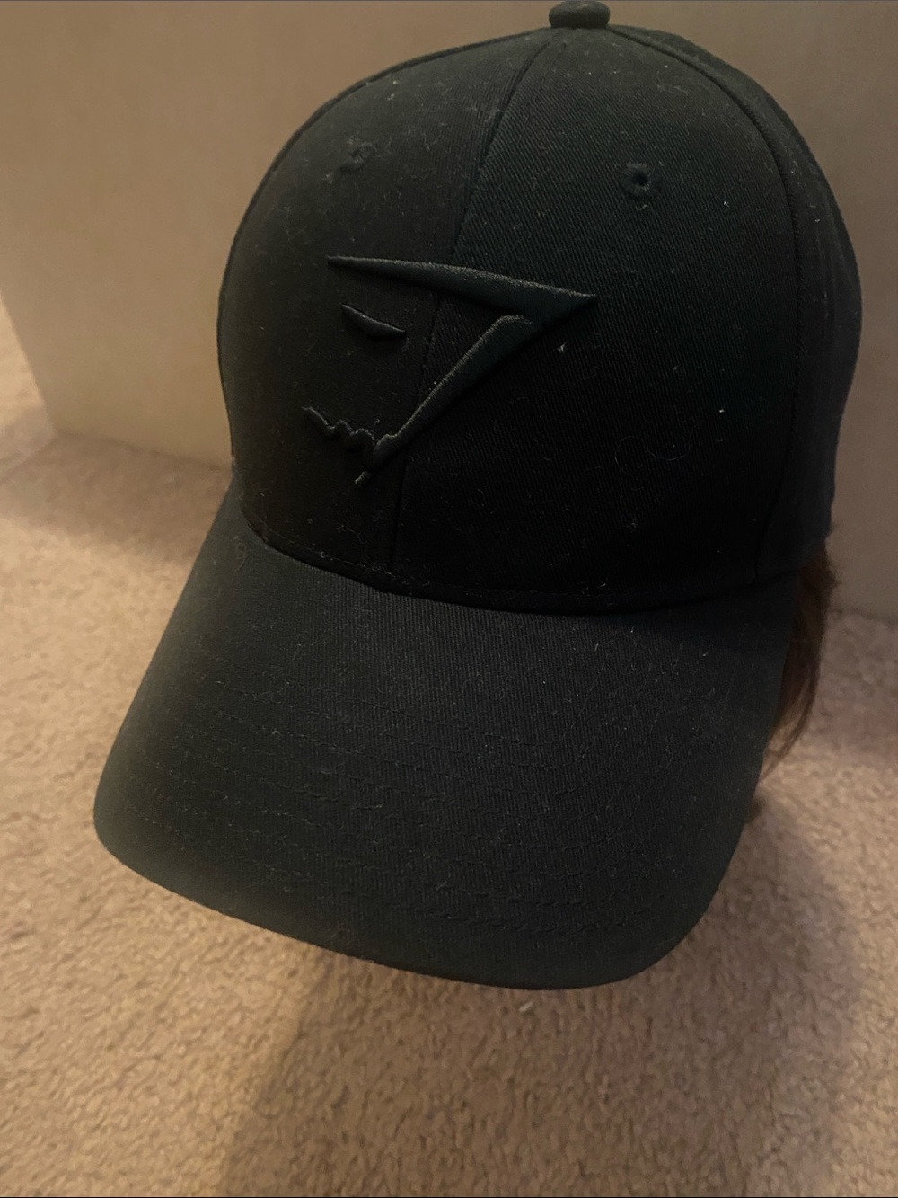 Gymshark Black Embroidered Logo Baseball Cap